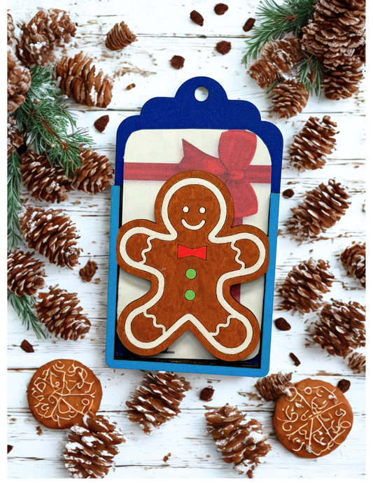 Gingerbread man Gift card holder