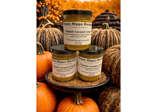 Pumpkin Caramel Crunch 9oz Coconut Soy candle