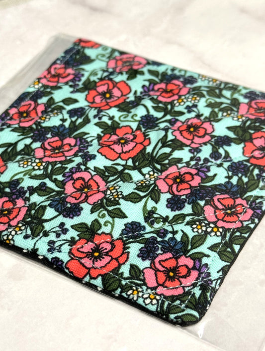 Floral/Polka dot Mug Rug