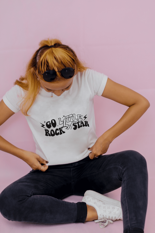 Go little Rock star t-shirt