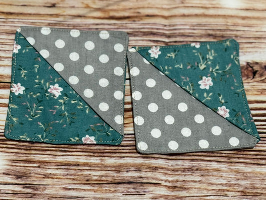 Floral and dots -Corner page Bookmark