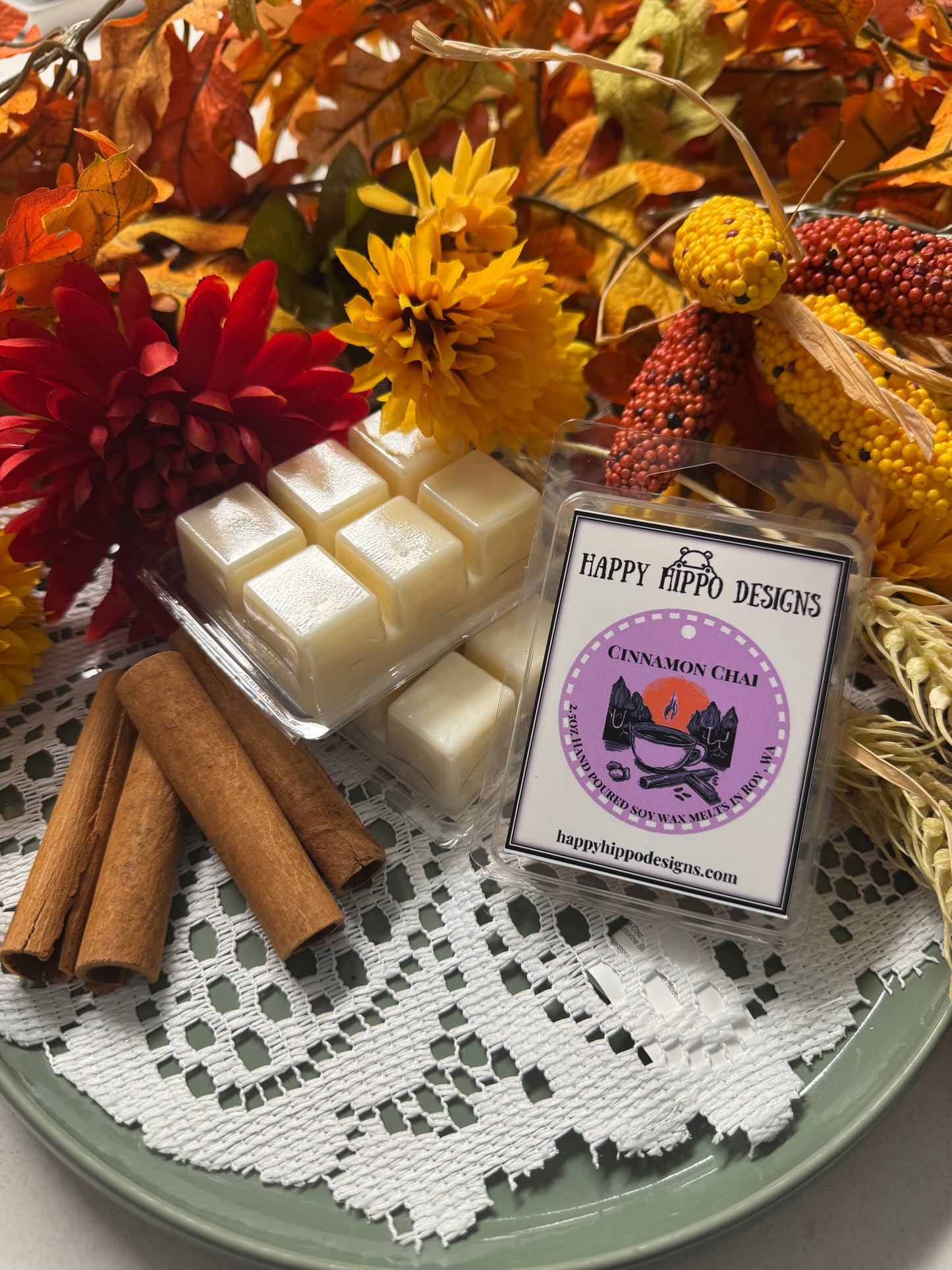 Cinnamon Chai Wax melts 2.5oz clam shell -Fall Fragrance collection