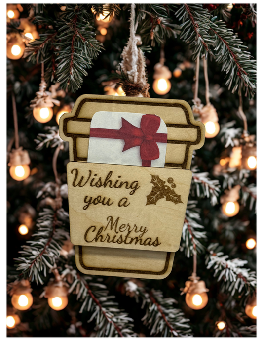 Coffee Cup Gift card holder