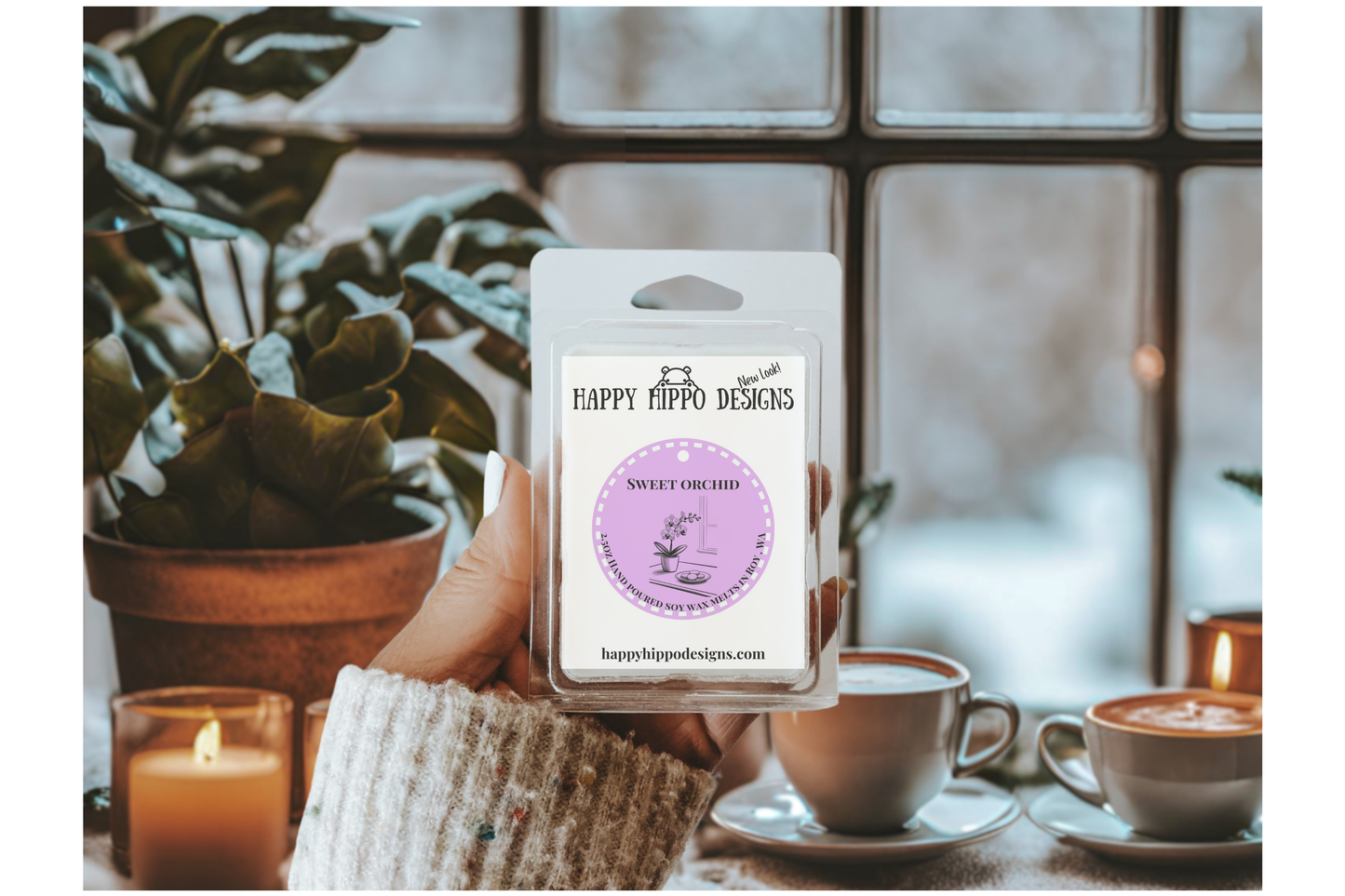 Sweet Orchid 2.5oz soy wax melts- Spring Collection