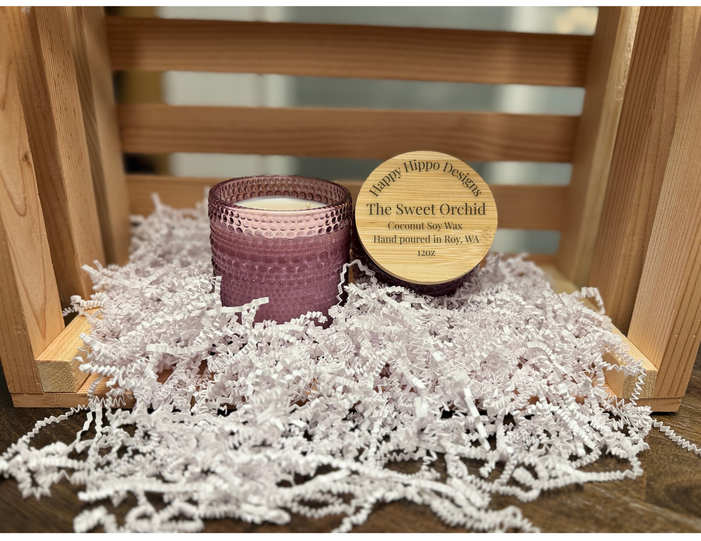 The Sweet Orchid 12oz Coconut Soy wax Luxury Candle- Valentine's Day Collection