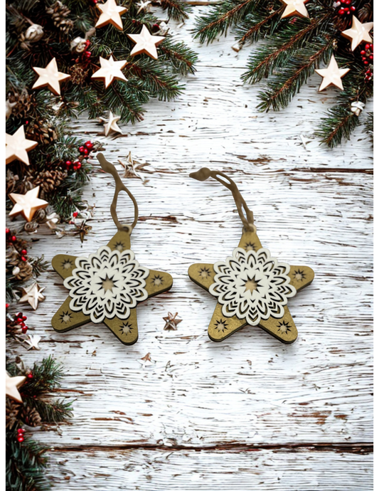 Star Snowflake ornament- single ornament
