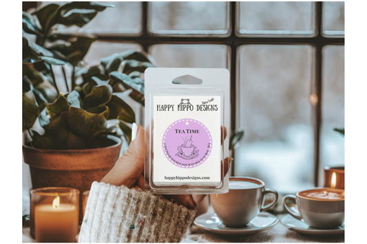 Tea Time 2.5ox wax melt clamshell- Spring Collection